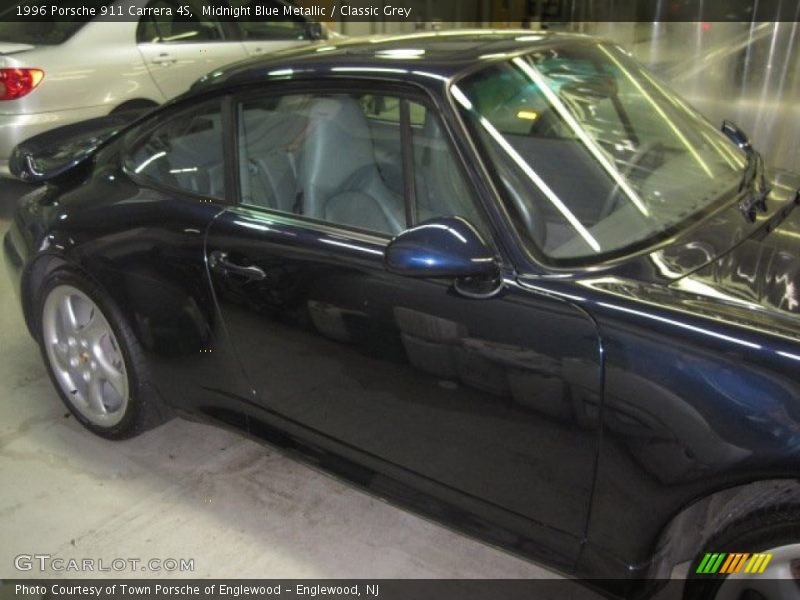 Midnight Blue Metallic / Classic Grey 1996 Porsche 911 Carrera 4S