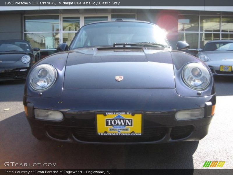 Midnight Blue Metallic / Classic Grey 1996 Porsche 911 Carrera 4S
