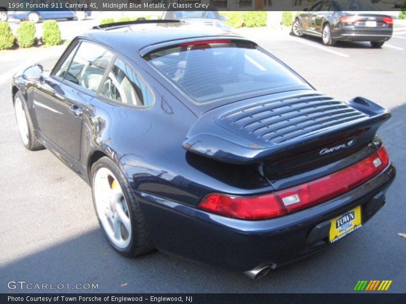 Midnight Blue Metallic / Classic Grey 1996 Porsche 911 Carrera 4S