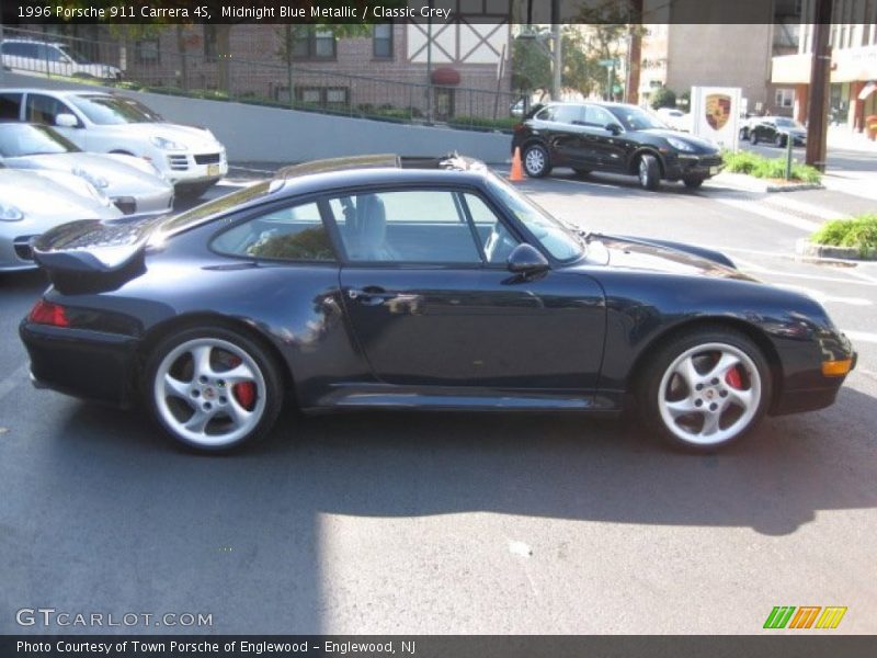 Midnight Blue Metallic / Classic Grey 1996 Porsche 911 Carrera 4S