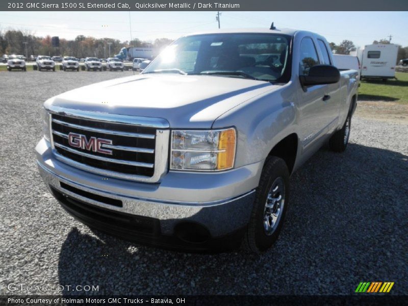 Quicksilver Metallic / Dark Titanium 2012 GMC Sierra 1500 SL Extended Cab