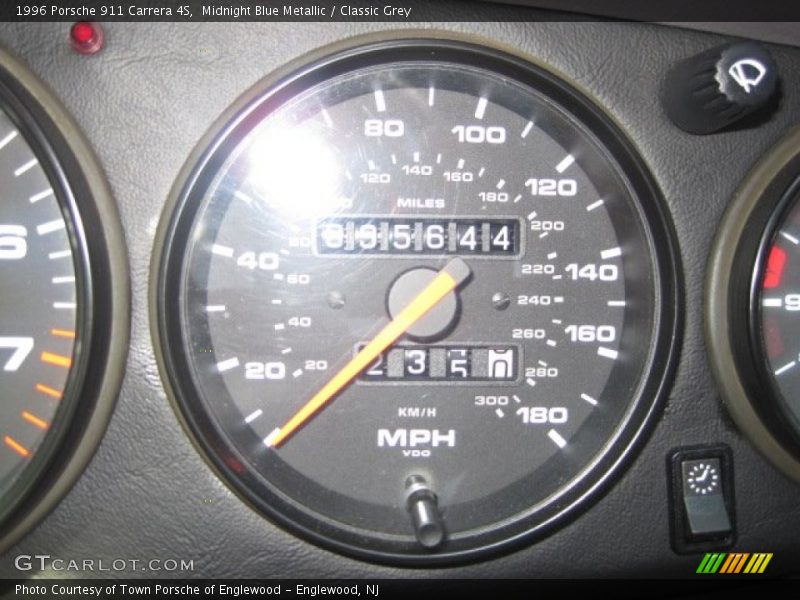 Midnight Blue Metallic / Classic Grey 1996 Porsche 911 Carrera 4S