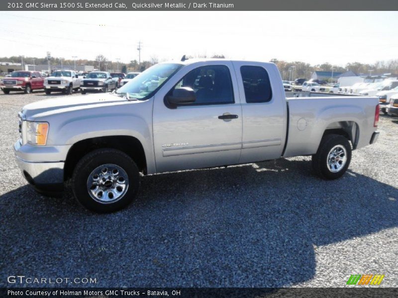 Quicksilver Metallic / Dark Titanium 2012 GMC Sierra 1500 SL Extended Cab