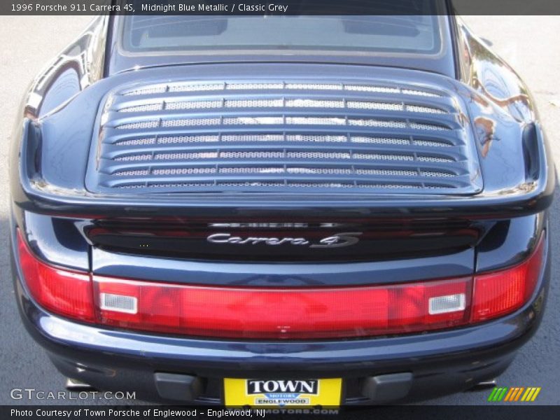 Midnight Blue Metallic / Classic Grey 1996 Porsche 911 Carrera 4S