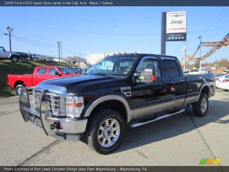 Black / Camel 2008 Ford F350 Super Duty Lariat Crew Cab 4x4