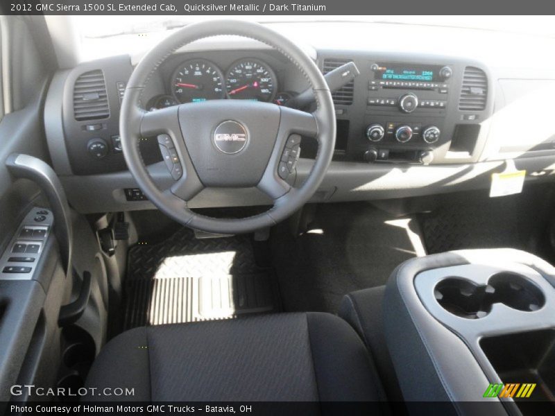 Quicksilver Metallic / Dark Titanium 2012 GMC Sierra 1500 SL Extended Cab