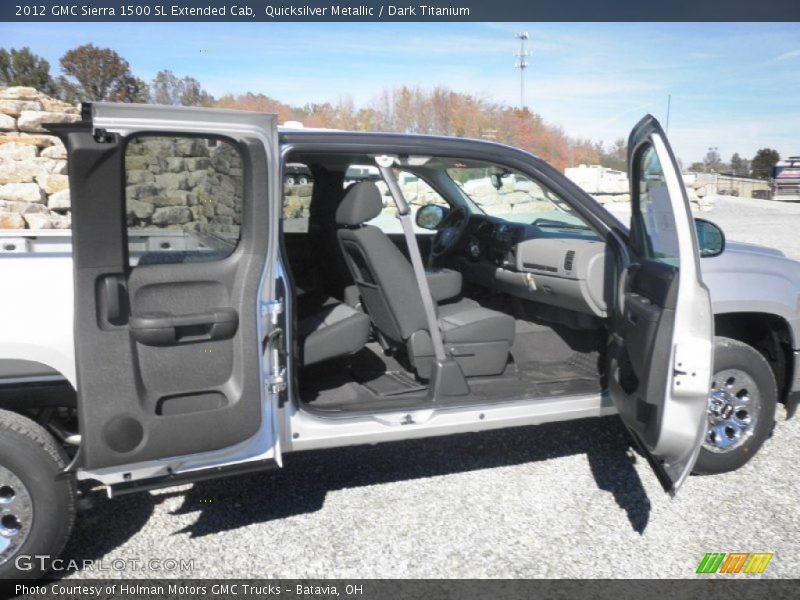 Quicksilver Metallic / Dark Titanium 2012 GMC Sierra 1500 SL Extended Cab