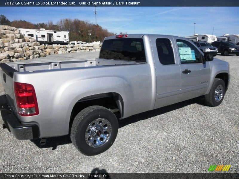 Quicksilver Metallic / Dark Titanium 2012 GMC Sierra 1500 SL Extended Cab