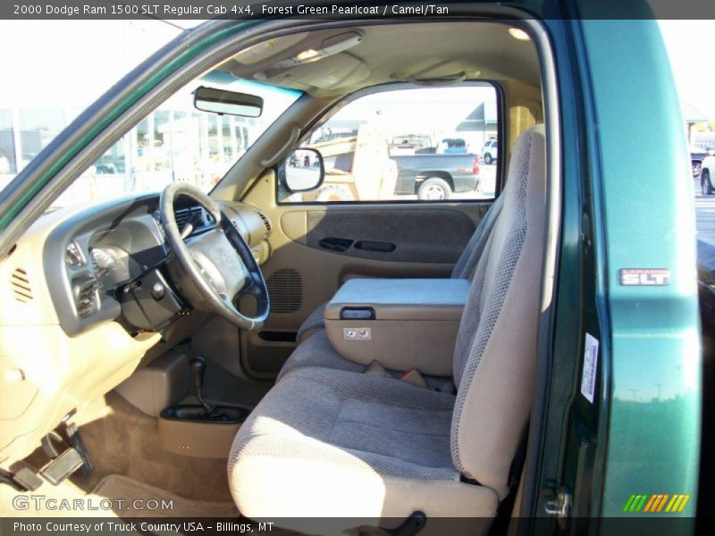 Forest Green Pearlcoat / Camel/Tan 2000 Dodge Ram 1500 SLT Regular Cab 4x4