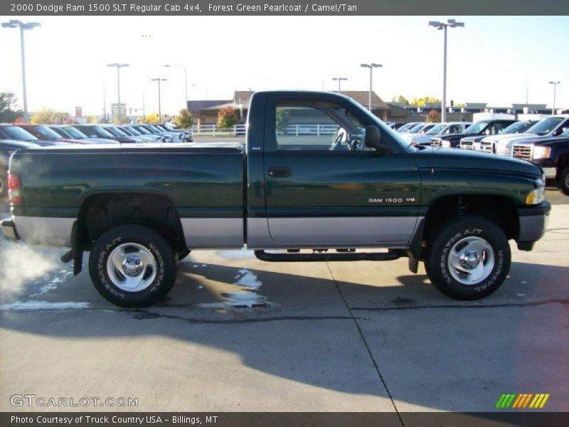 Forest Green Pearlcoat / Camel/Tan 2000 Dodge Ram 1500 SLT Regular Cab 4x4
