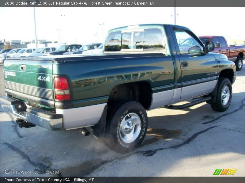 Forest Green Pearlcoat / Camel/Tan 2000 Dodge Ram 1500 SLT Regular Cab 4x4