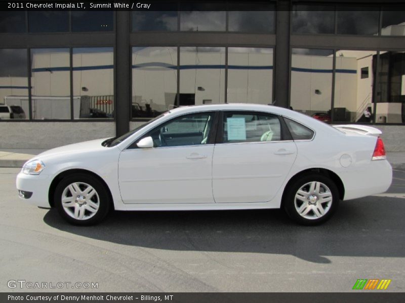 Summit White / Gray 2011 Chevrolet Impala LT