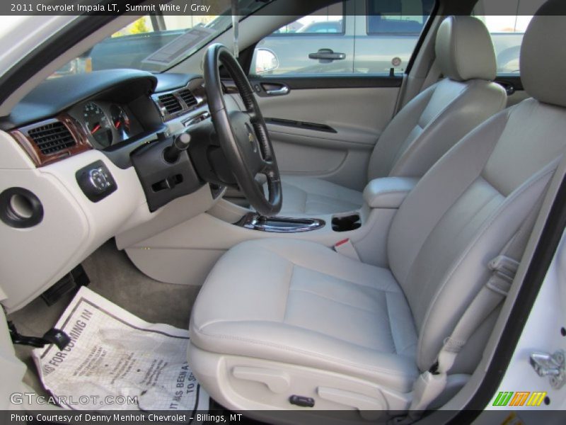 Summit White / Gray 2011 Chevrolet Impala LT