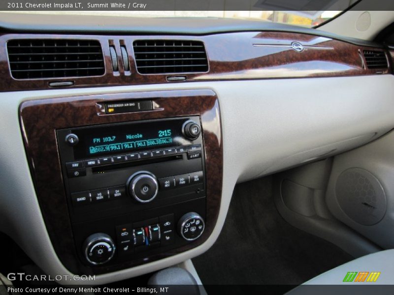 Summit White / Gray 2011 Chevrolet Impala LT