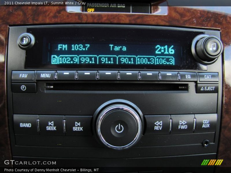 Summit White / Gray 2011 Chevrolet Impala LT