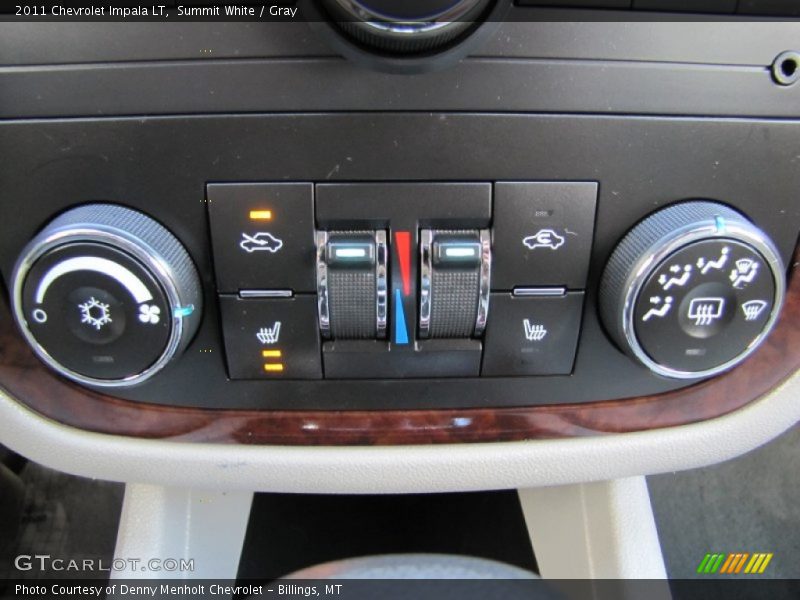 Summit White / Gray 2011 Chevrolet Impala LT