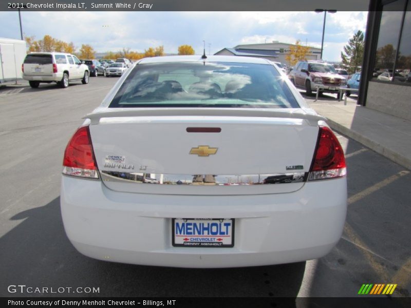Summit White / Gray 2011 Chevrolet Impala LT