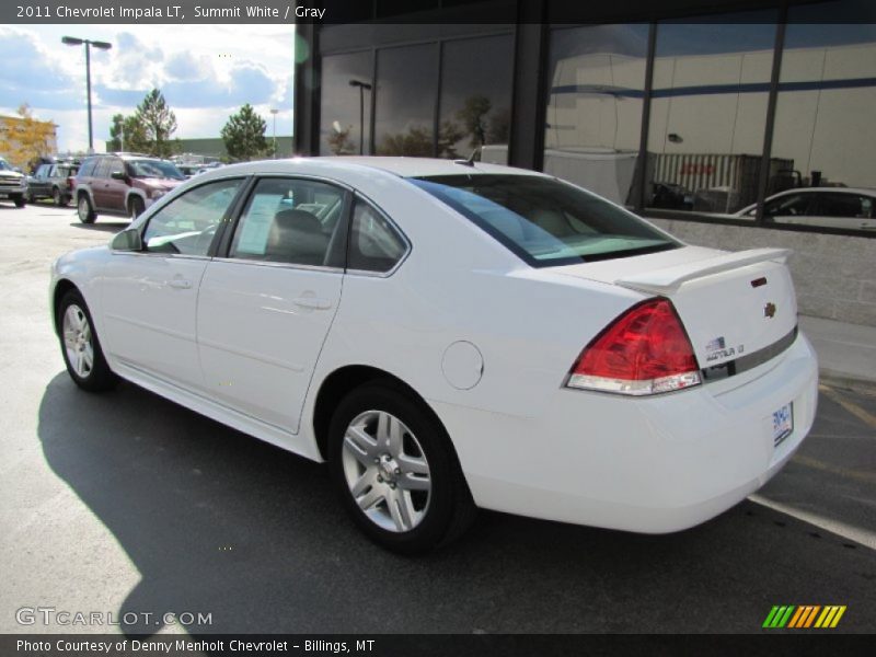 Summit White / Gray 2011 Chevrolet Impala LT