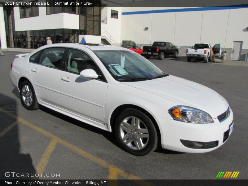Summit White / Gray 2011 Chevrolet Impala LT