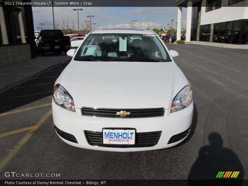 Summit White / Gray 2011 Chevrolet Impala LT