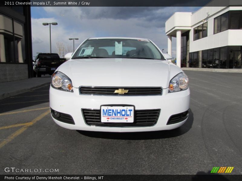 Summit White / Gray 2011 Chevrolet Impala LT