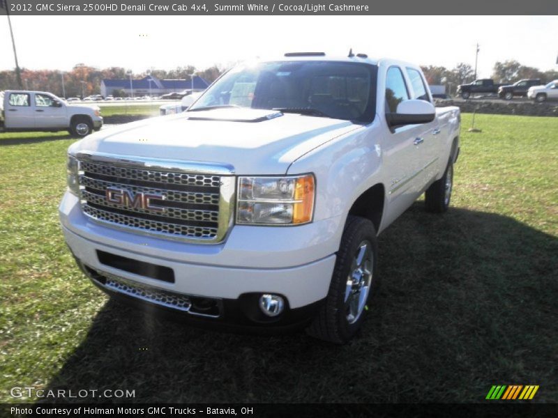 Summit White / Cocoa/Light Cashmere 2012 GMC Sierra 2500HD Denali Crew Cab 4x4