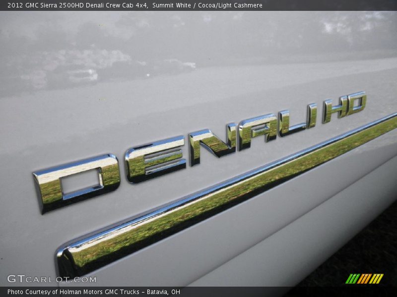 Summit White / Cocoa/Light Cashmere 2012 GMC Sierra 2500HD Denali Crew Cab 4x4