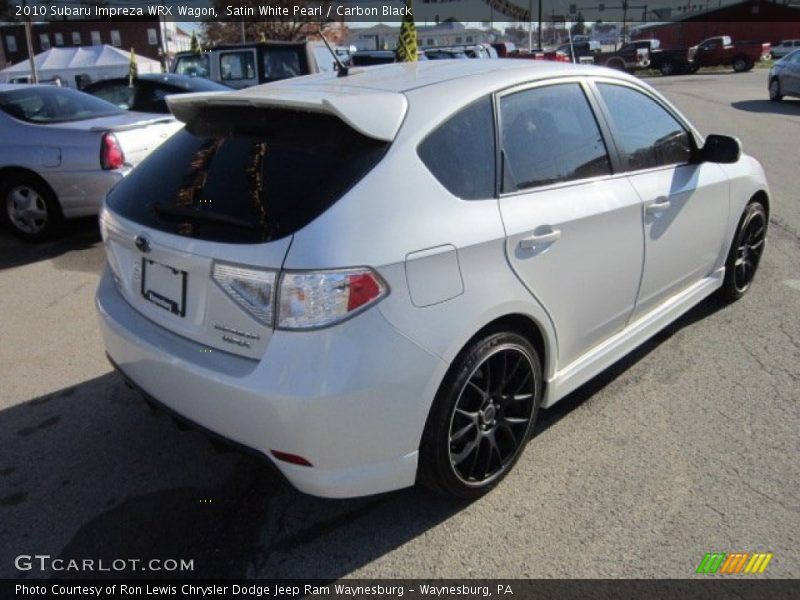 Satin White Pearl / Carbon Black 2010 Subaru Impreza WRX Wagon