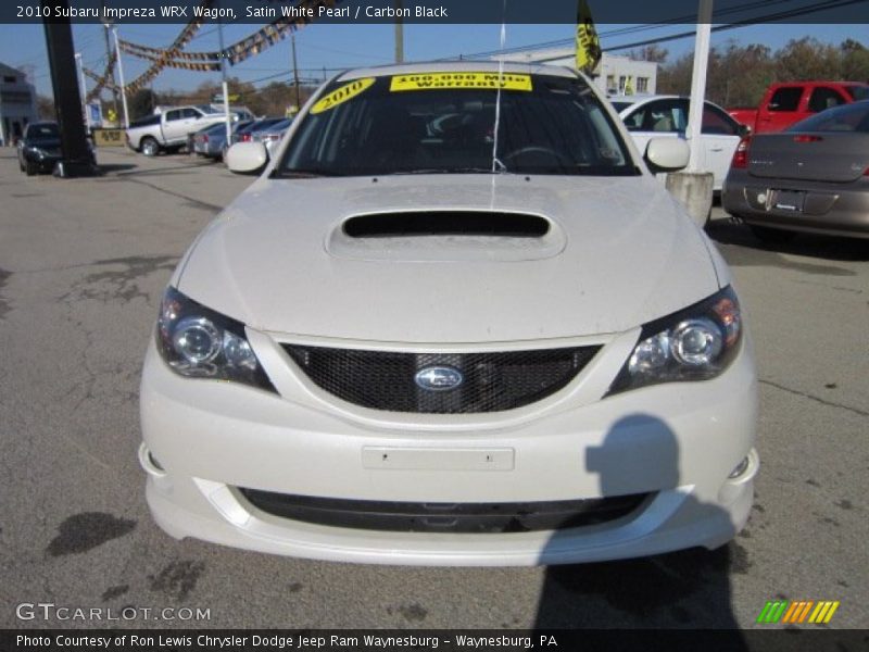 Satin White Pearl / Carbon Black 2010 Subaru Impreza WRX Wagon