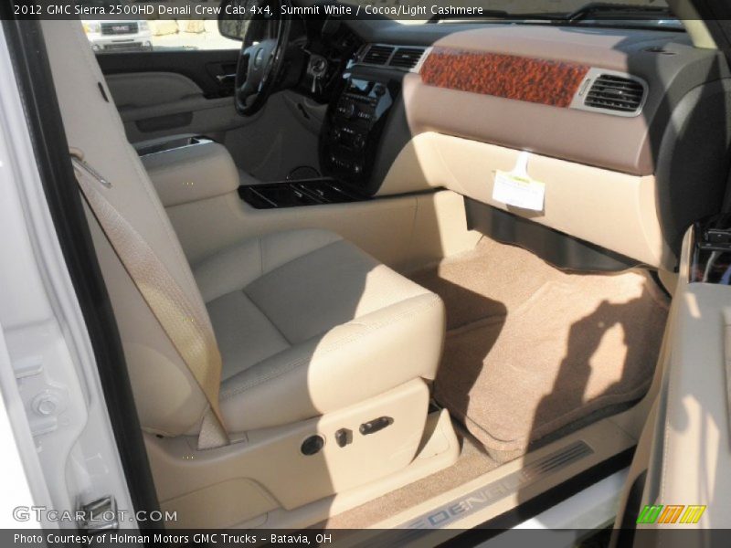 Summit White / Cocoa/Light Cashmere 2012 GMC Sierra 2500HD Denali Crew Cab 4x4