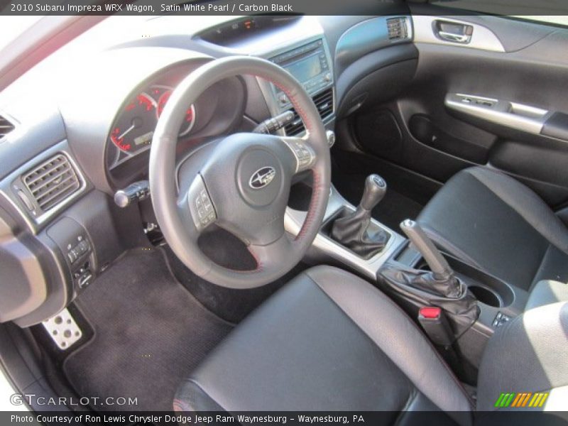  2010 Impreza WRX Wagon Carbon Black Interior