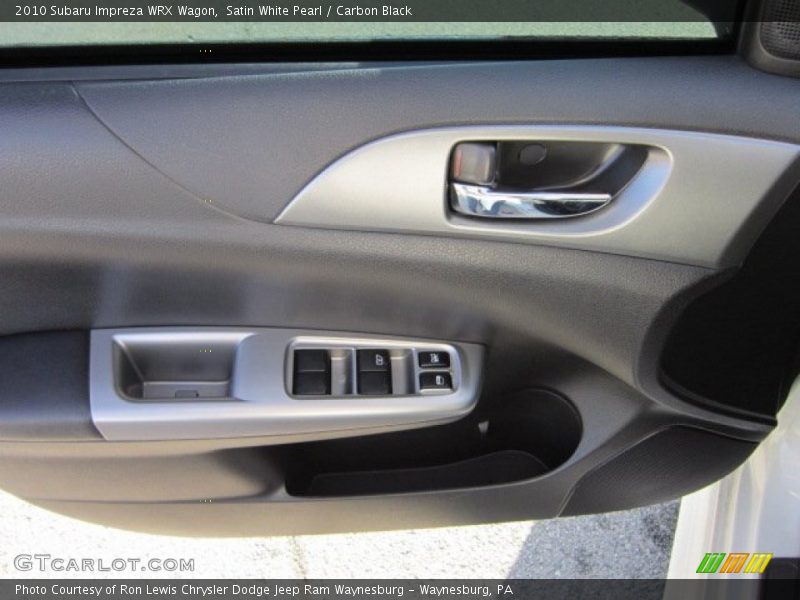 Satin White Pearl / Carbon Black 2010 Subaru Impreza WRX Wagon