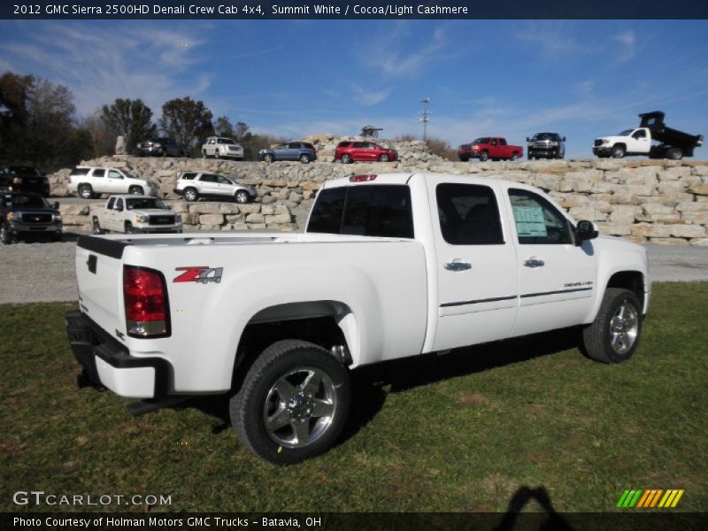 Summit White / Cocoa/Light Cashmere 2012 GMC Sierra 2500HD Denali Crew Cab 4x4