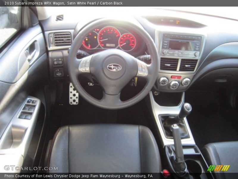 Satin White Pearl / Carbon Black 2010 Subaru Impreza WRX Wagon
