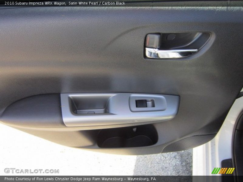 Satin White Pearl / Carbon Black 2010 Subaru Impreza WRX Wagon