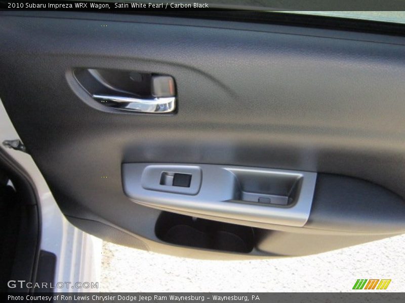 Satin White Pearl / Carbon Black 2010 Subaru Impreza WRX Wagon