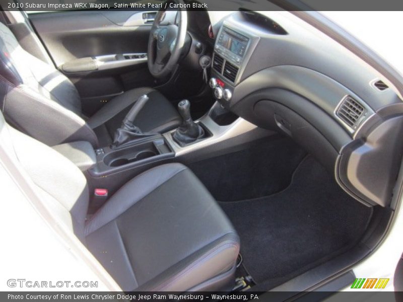 Satin White Pearl / Carbon Black 2010 Subaru Impreza WRX Wagon