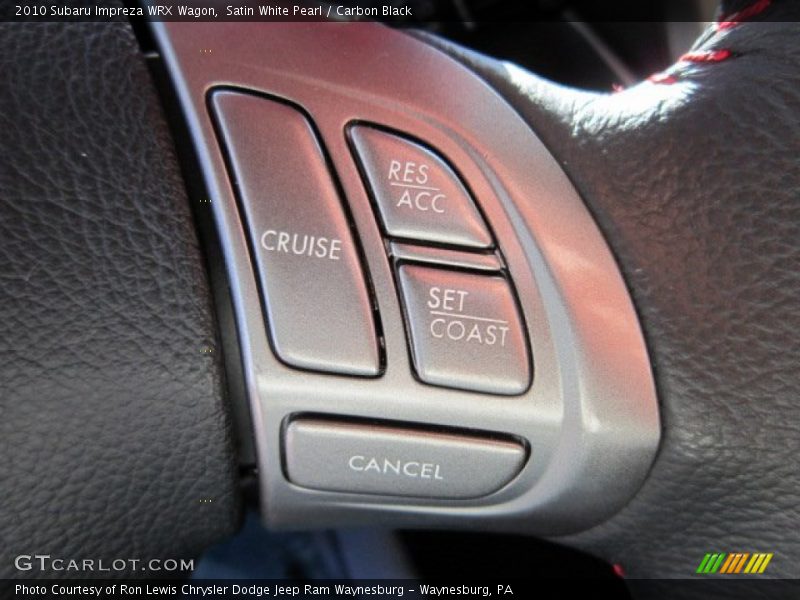 Controls of 2010 Impreza WRX Wagon