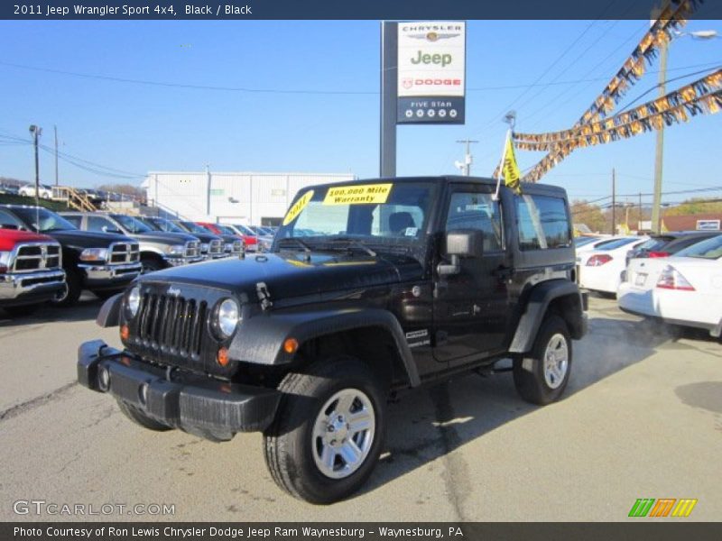 Black / Black 2011 Jeep Wrangler Sport 4x4