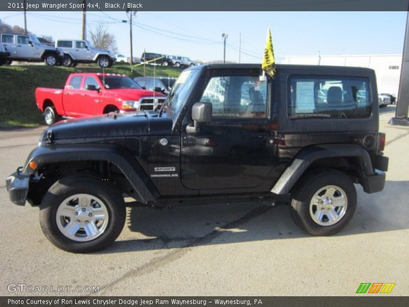 Black / Black 2011 Jeep Wrangler Sport 4x4