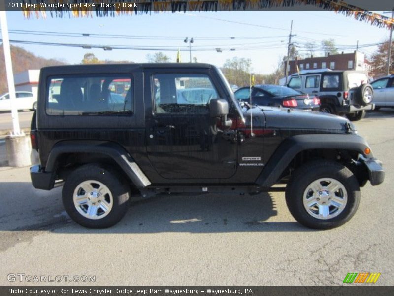 Black / Black 2011 Jeep Wrangler Sport 4x4