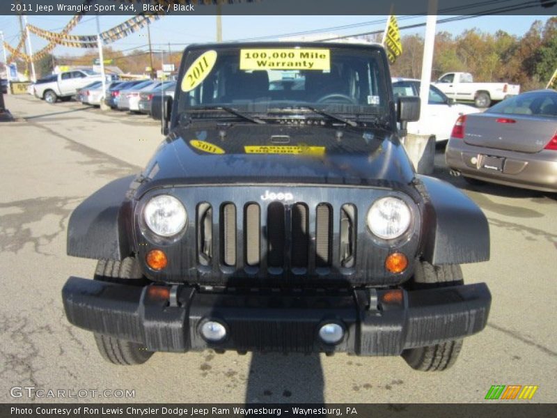 Black / Black 2011 Jeep Wrangler Sport 4x4
