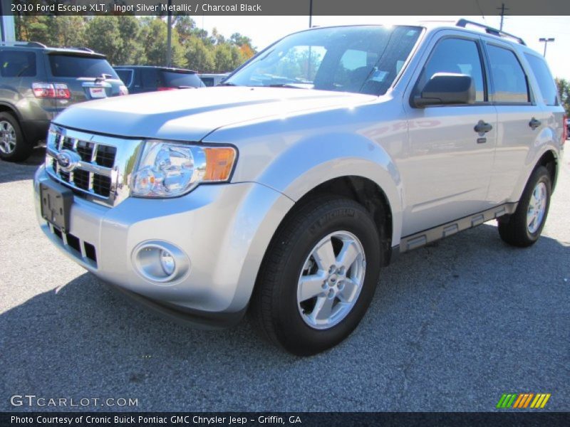 Ingot Silver Metallic / Charcoal Black 2010 Ford Escape XLT