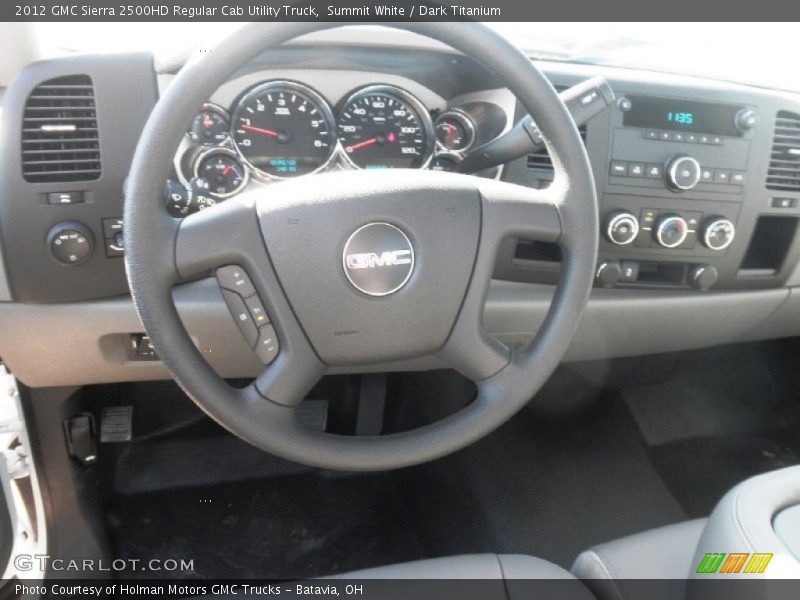 Dashboard of 2012 Sierra 2500HD Regular Cab Utility Truck