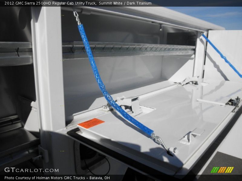 Summit White / Dark Titanium 2012 GMC Sierra 2500HD Regular Cab Utility Truck