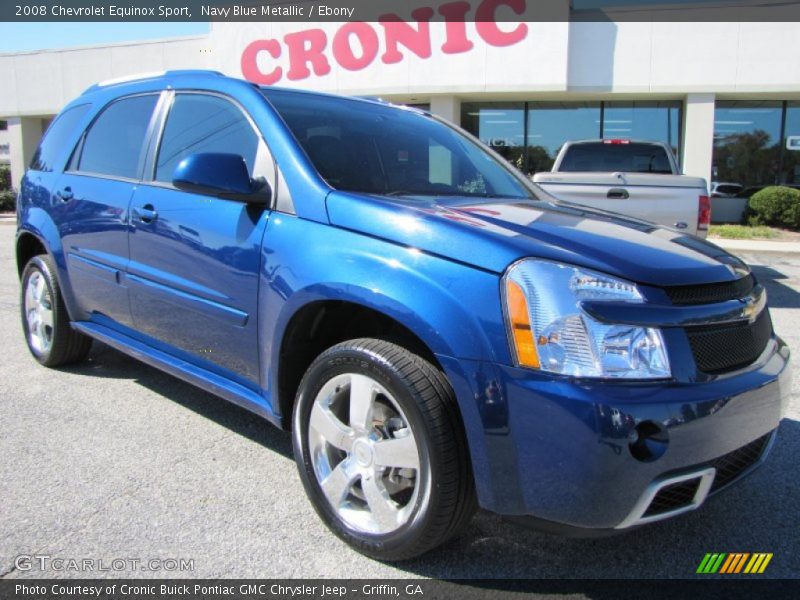 Navy Blue Metallic / Ebony 2008 Chevrolet Equinox Sport