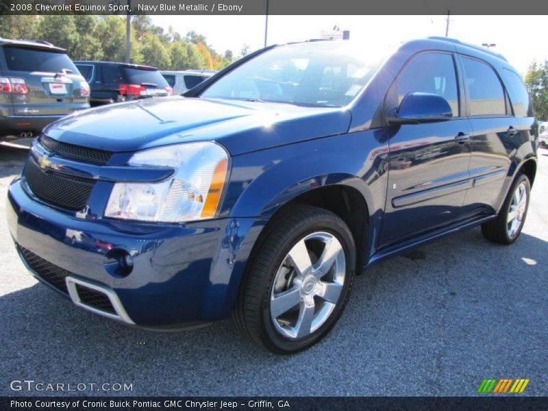 Navy Blue Metallic / Ebony 2008 Chevrolet Equinox Sport