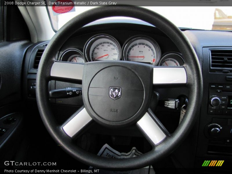 Dark Titanium Metallic / Dark Slate Gray 2008 Dodge Charger SE