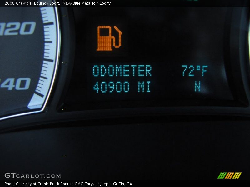 Navy Blue Metallic / Ebony 2008 Chevrolet Equinox Sport