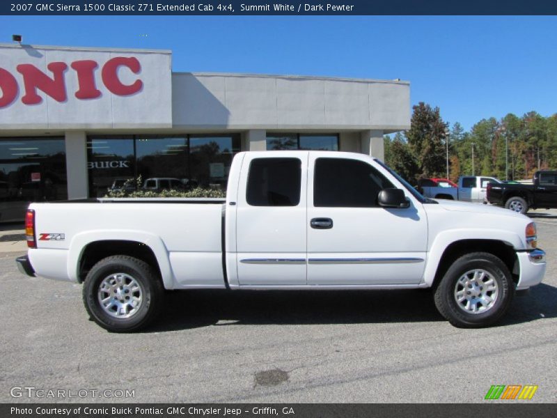 Summit White / Dark Pewter 2007 GMC Sierra 1500 Classic Z71 Extended Cab 4x4